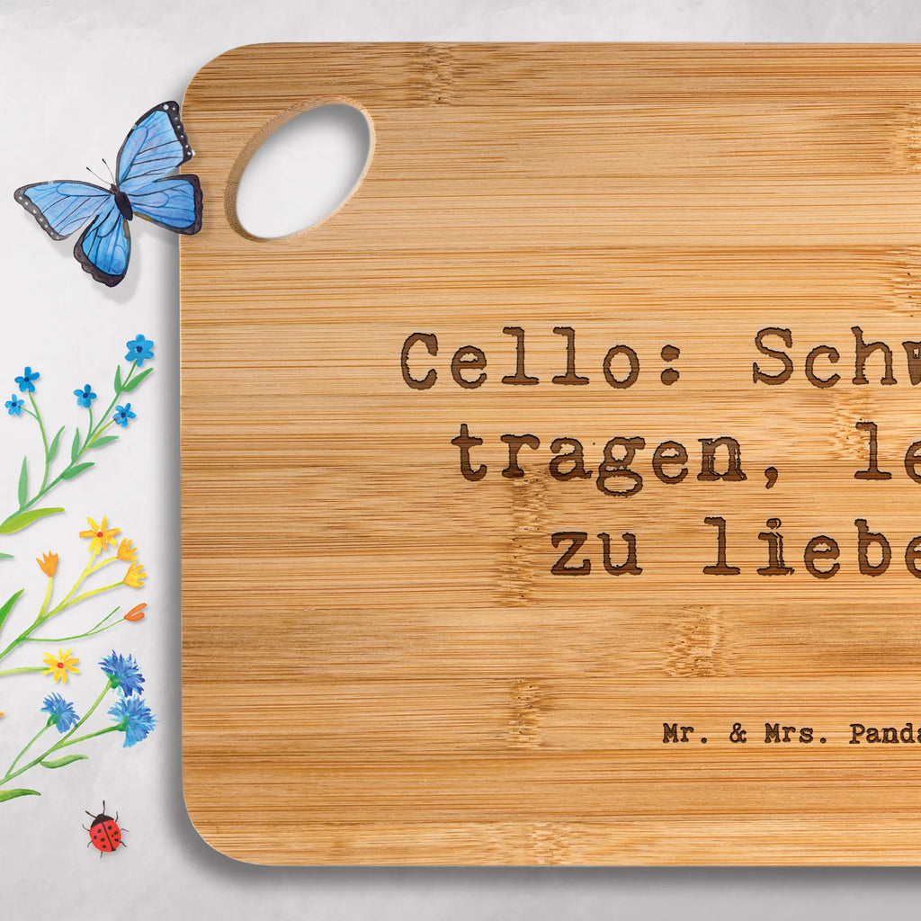 Servierbrett Spruch Cello Liebe Servierbrett, Holzbrettchen, Küchenbrett, Hackbrett, Holzbrett, Schneidebrett, Frühstücksbrett, Brett, Instrumente, Geschenke Musiker, Musikliebhaber