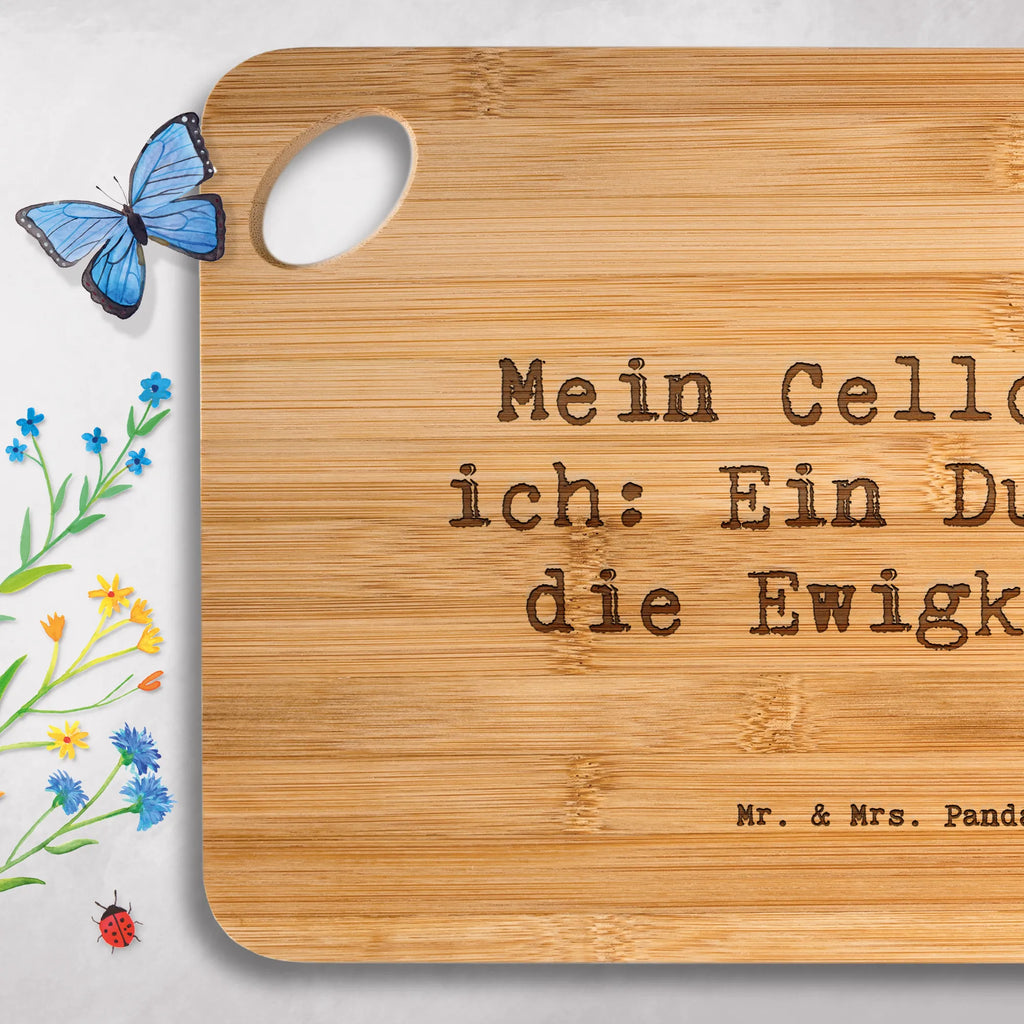 Bamboo chopping board Saying Mein Cello und ich: Ein Duo für die Ewigkeit! cutting block, nature, carving board, bamboo, breakfast board, kitchen board, engraving, kitchen, board, breakfast, robust, cutting board, slices, dulcimer, wood, solid, Instruments, gifts for musicians, music enthusiasts