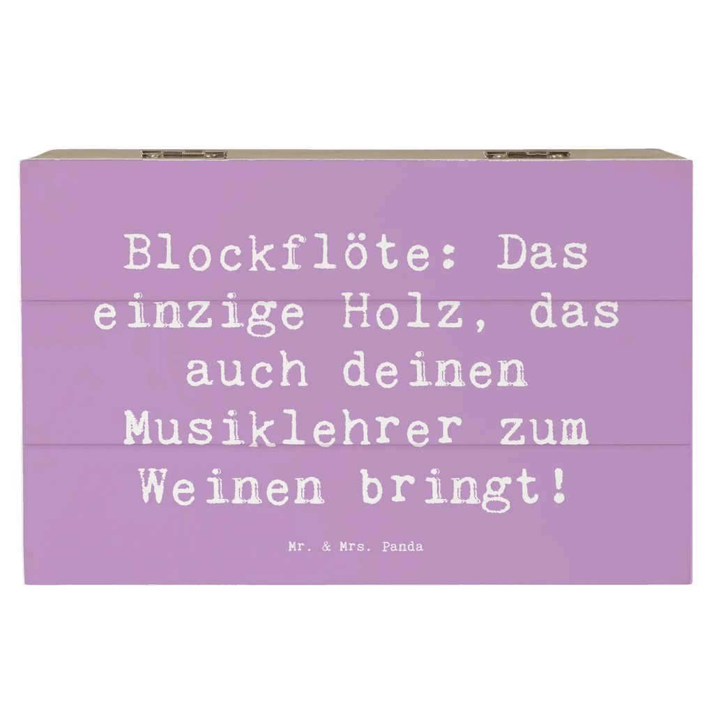 Holzkiste Spruch Blockflöte Humor XXL, Aufbewahrungsbox, Geschenkdose, Geschenkbox, Erinnerungskiste, Truhe, Schatzkiste, Holzkiste, Erinnerungsbox, Dekokiste, Kiste, Schatulle, Instrumente, Geschenke Musiker, Musikliebhaber
