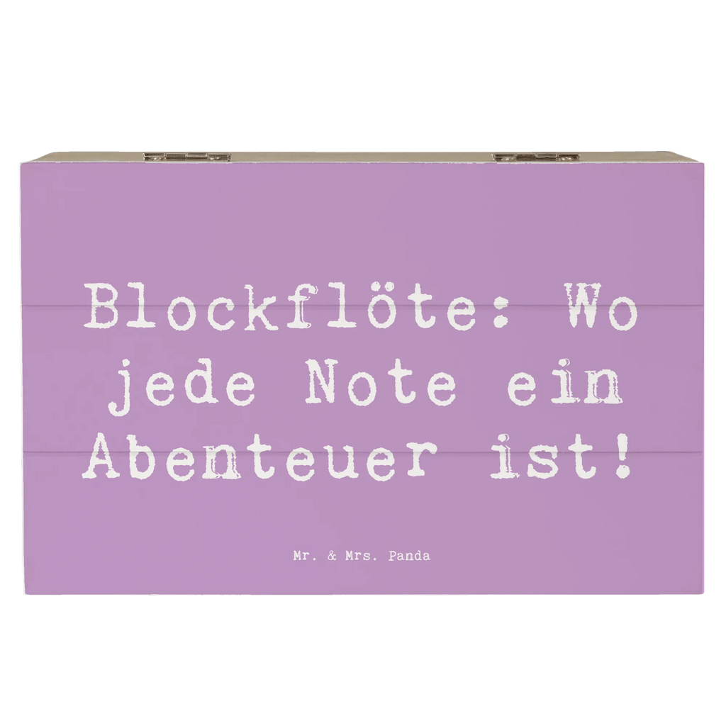Wooden chest Saying Blockflöte: Wo jede Note ein Abenteuer ist! Erinnerungsbox, Holzkiste, Erinnerungskiste, XXL, Schatzkiste, Geschenkbox, Truhe, Dekokiste, Schatulle, Kiste, Geschenkdose, Aufbewahrungsbox, Instrumente, Geschenke Musiker, Musikliebhaber