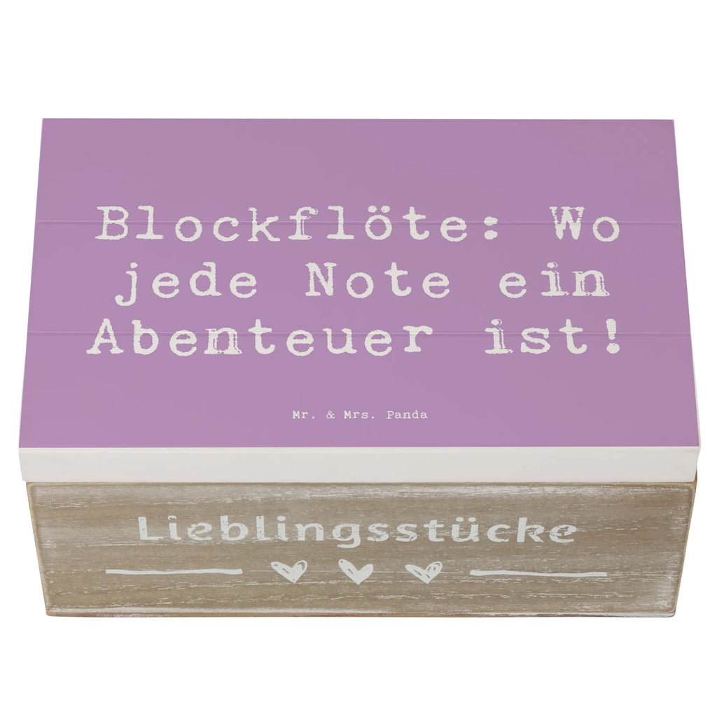 Wooden chest Saying Blockflöte: Wo jede Note ein Abenteuer ist! Erinnerungsbox, Holzkiste, Erinnerungskiste, XXL, Schatzkiste, Geschenkbox, Truhe, Dekokiste, Schatulle, Kiste, Geschenkdose, Aufbewahrungsbox, Instrumente, Geschenke Musiker, Musikliebhaber