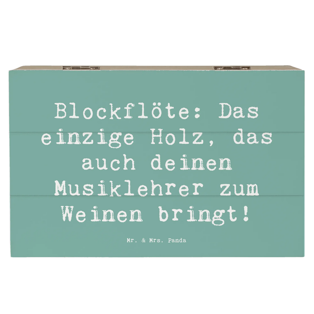 Holzkiste Spruch Blockflöte Humor XXL, Aufbewahrungsbox, Geschenkdose, Geschenkbox, Erinnerungskiste, Truhe, Schatzkiste, Holzkiste, Erinnerungsbox, Dekokiste, Kiste, Schatulle, Instrumente, Geschenke Musiker, Musikliebhaber