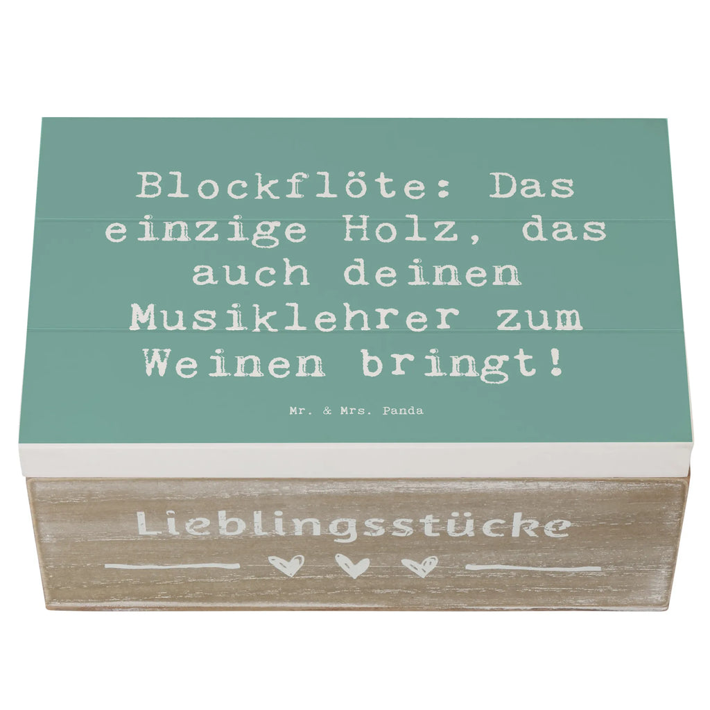 Holzkiste Spruch Blockflöte Humor XXL, Aufbewahrungsbox, Geschenkdose, Geschenkbox, Erinnerungskiste, Truhe, Schatzkiste, Holzkiste, Erinnerungsbox, Dekokiste, Kiste, Schatulle, Instrumente, Geschenke Musiker, Musikliebhaber