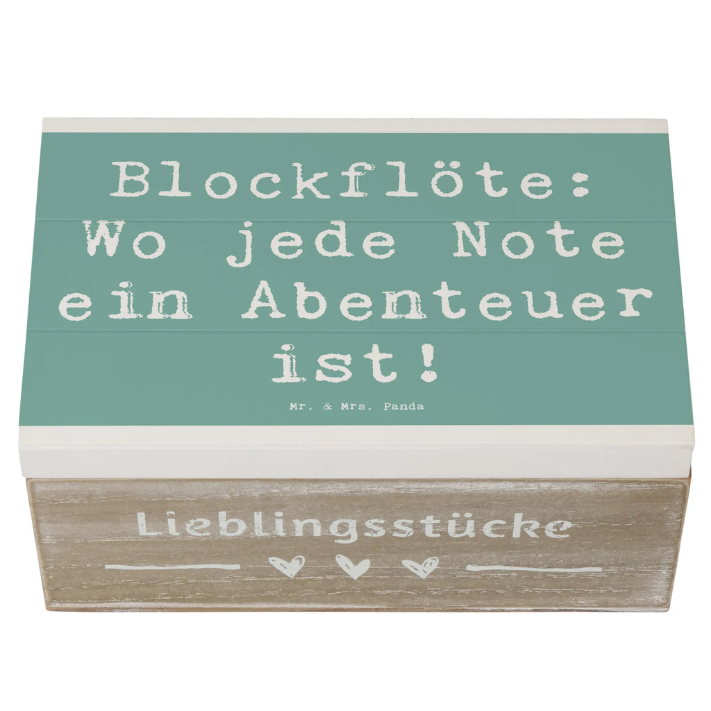 Wooden chest Saying Blockflöte: Wo jede Note ein Abenteuer ist! Erinnerungsbox, Holzkiste, Erinnerungskiste, XXL, Schatzkiste, Geschenkbox, Truhe, Dekokiste, Schatulle, Kiste, Geschenkdose, Aufbewahrungsbox, Instrumente, Geschenke Musiker, Musikliebhaber