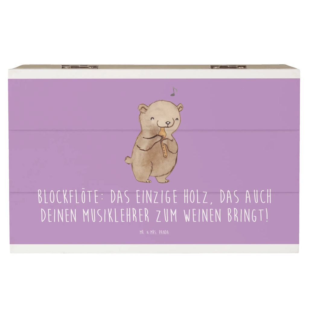 Holzkiste Blockflöte Humor Schatulle, Dekokiste, Kiste, Geschenkbox, Erinnerungsbox, Holzkiste, XXL, Truhe, Aufbewahrungsbox, Schatzkiste, Geschenkdose, Erinnerungskiste, Instrumente, Geschenke Musiker, Musikliebhaber