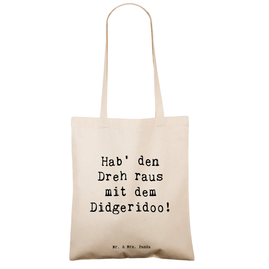 Tote bag Saying Hab' den Dreh raus mit dem Didgeridoo! Strandtasche, Einkaufstasche, Beuteltasche, Badetasche, Stoffbeutel, Laptoptasche, Jutebeutel, Einkaufstüte, Umhängetasche, Stofftasche, Jutetasche, Tragetasche, Schultertasche, Beutel, Tasche, Shopper, Instrumente, Geschenke Musiker, Musikliebhaber