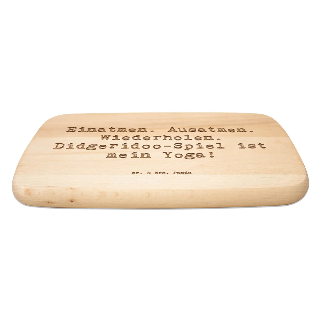 Serving board Saying Einatmen. Ausatmen. Wiederholen. Didgeridoo-Spiel ist mein Yoga! cutting board, breakfast board, Board, Instruments, gifts for musicians, music enthusiasts