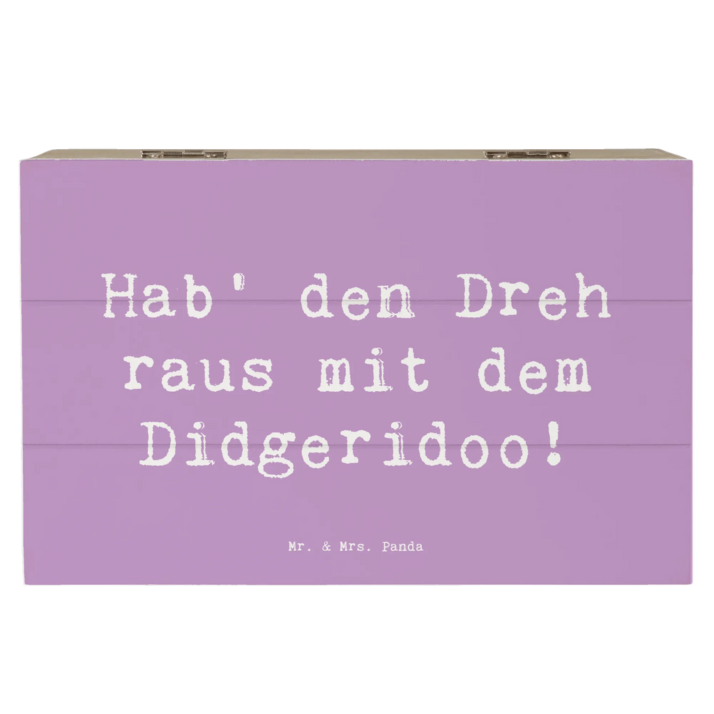 Holzkiste Spruch Didgeridoo Dreh Schatzkiste, Truhe, Erinnerungsbox, Geschenkbox, Schatulle, Erinnerungskiste, Geschenkdose, Dekokiste, Holzkiste, Kiste, XXL, Aufbewahrungsbox, Instrumente, Geschenke Musiker, Musikliebhaber