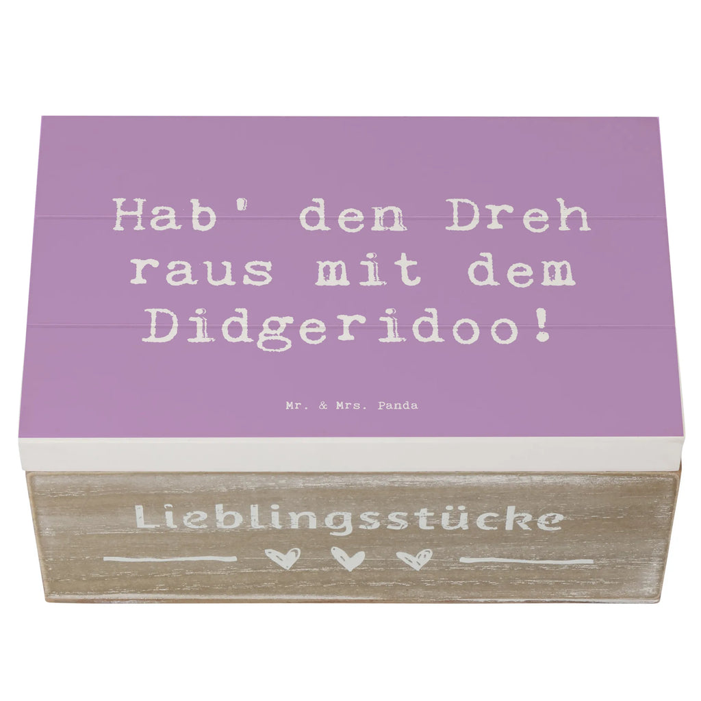 Holzkiste Spruch Didgeridoo Dreh Schatzkiste, Truhe, Erinnerungsbox, Geschenkbox, Schatulle, Erinnerungskiste, Geschenkdose, Dekokiste, Holzkiste, Kiste, XXL, Aufbewahrungsbox, Instrumente, Geschenke Musiker, Musikliebhaber