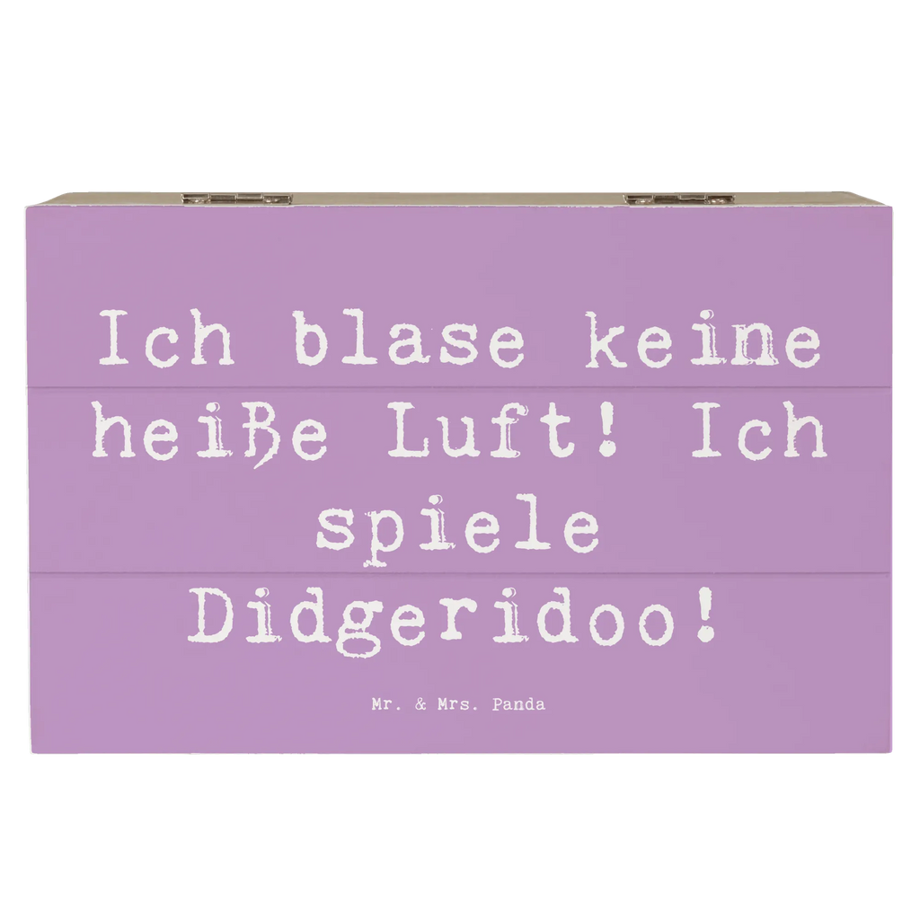 Holzkiste Spruch Didgeridoo Spieler Dekokiste, Schatzkiste, Erinnerungsbox, Holzkiste, Schatulle, Truhe, Kiste, XXL, Geschenkbox, Erinnerungskiste, Aufbewahrungsbox, Geschenkdose, Instrumente, Geschenke Musiker, Musikliebhaber