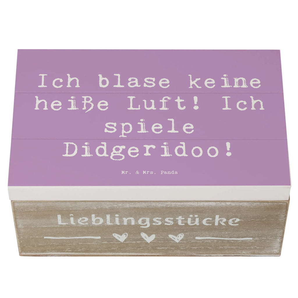 Holzkiste Spruch Didgeridoo Spieler Dekokiste, Schatzkiste, Erinnerungsbox, Holzkiste, Schatulle, Truhe, Kiste, XXL, Geschenkbox, Erinnerungskiste, Aufbewahrungsbox, Geschenkdose, Instrumente, Geschenke Musiker, Musikliebhaber