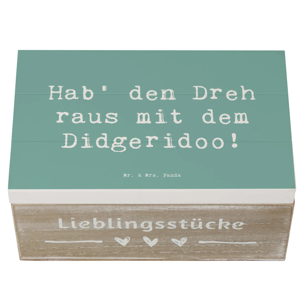 Holzkiste Spruch Didgeridoo Dreh Schatzkiste, Truhe, Erinnerungsbox, Geschenkbox, Schatulle, Erinnerungskiste, Geschenkdose, Dekokiste, Holzkiste, Kiste, XXL, Aufbewahrungsbox, Instrumente, Geschenke Musiker, Musikliebhaber