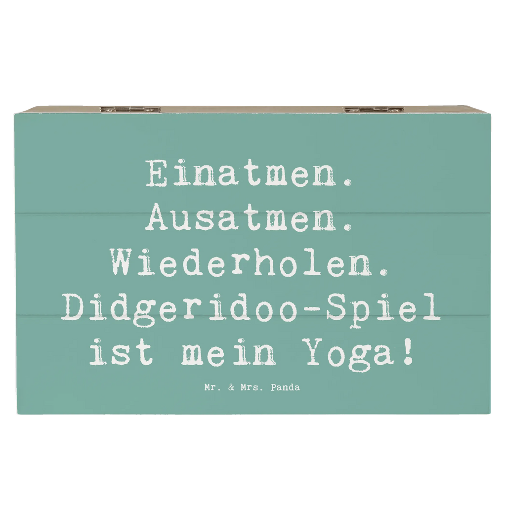 Holzkiste Spruch Didgeridoo Yoga Schatulle, Erinnerungsbox, Aufbewahrungsbox, Truhe, Dekokiste, Erinnerungskiste, Schatzkiste, Kiste, Geschenkbox, Holzkiste, Geschenkdose, XXL, Instrumente, Geschenke Musiker, Musikliebhaber