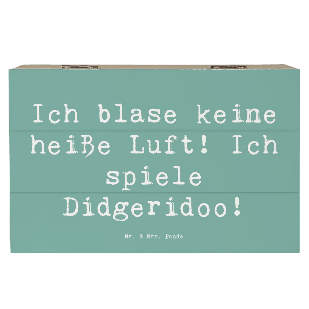 Holzkiste Spruch Didgeridoo Spieler Dekokiste, Schatzkiste, Erinnerungsbox, Holzkiste, Schatulle, Truhe, Kiste, XXL, Geschenkbox, Erinnerungskiste, Aufbewahrungsbox, Geschenkdose, Instrumente, Geschenke Musiker, Musikliebhaber