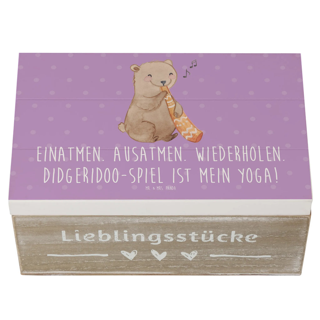 Wooden chest Einatmen. Ausatmen. Wiederholen. Didgeridoo-Spiel ist mein Yoga! Erinnerungsbox, Geschenkdose, Truhe, Dekokiste, Schatzkiste, Aufbewahrungsbox, XXL, Kiste, Erinnerungskiste, Holzkiste, Schatulle, Geschenkbox, Instrumente, Geschenke Musiker, Musikliebhaber