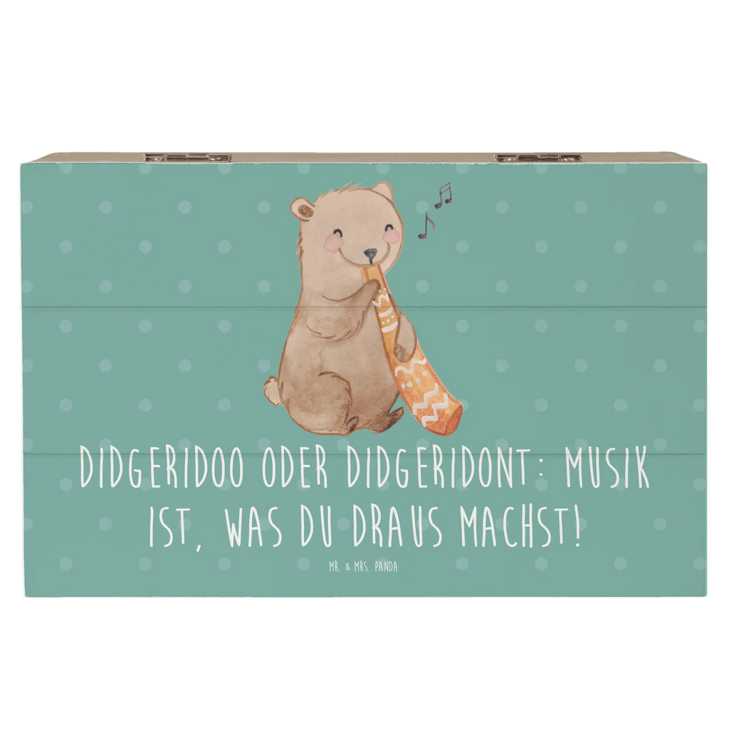 Wooden chest Didgeridoo oder Didgeridont: Musik ist, was du draus machst! Aufbewahrungsbox, Schatzkiste, Holzkiste, Geschenkbox, Dekokiste, Geschenkdose, Erinnerungskiste, Erinnerungsbox, XXL, Truhe, Kiste, Schatulle, Instrumente, Geschenke Musiker, Musikliebhaber