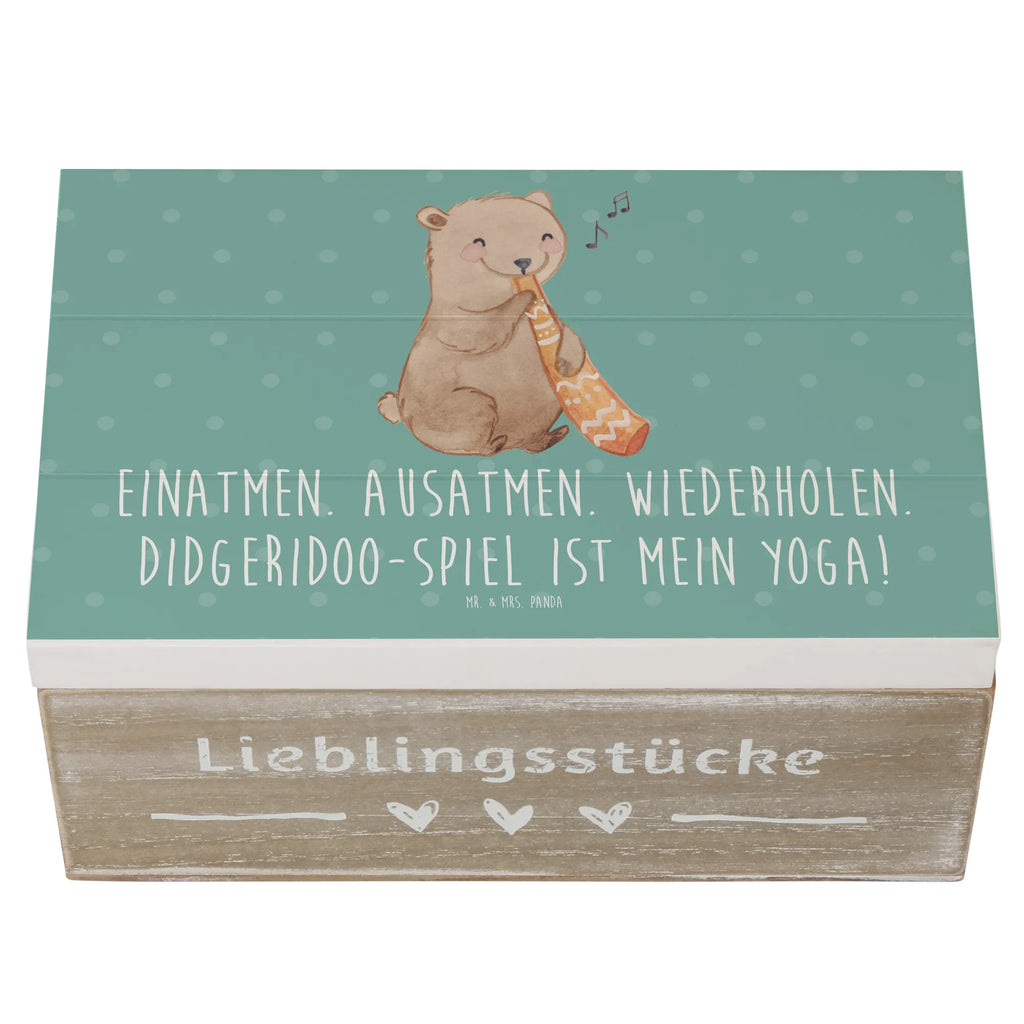 Wooden chest Einatmen. Ausatmen. Wiederholen. Didgeridoo-Spiel ist mein Yoga! Erinnerungsbox, Geschenkdose, Truhe, Dekokiste, Schatzkiste, Aufbewahrungsbox, XXL, Kiste, Erinnerungskiste, Holzkiste, Schatulle, Geschenkbox, Instrumente, Geschenke Musiker, Musikliebhaber