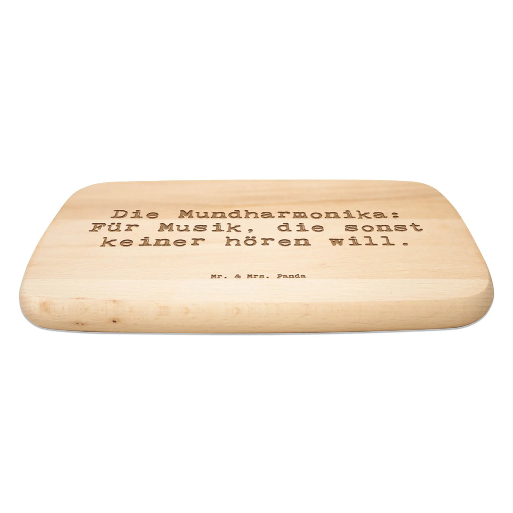 Serving board Saying Die Mundharmonika: Für Musik, die sonst keiner hören will. cutting board, breakfast board, Board, Instruments, gifts for musicians, music enthusiasts