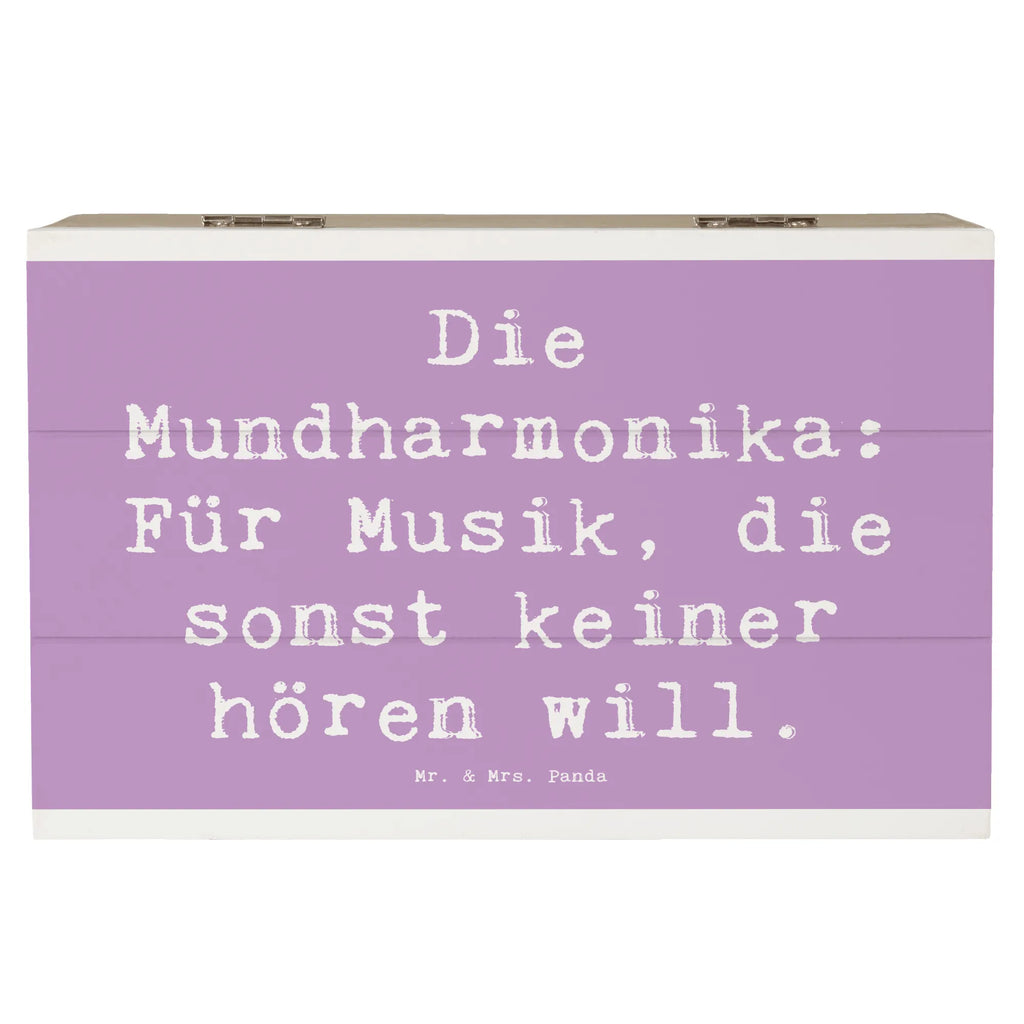 Holzkiste Spruch Musik Mundharmonika Schatulle, Aufbewahrungsbox, Geschenkbox, Erinnerungskiste, Erinnerungsbox, Geschenkdose, Holzkiste, Truhe, XXL, Schatzkiste, Kiste, Dekokiste, Instrumente, Geschenke Musiker, Musikliebhaber