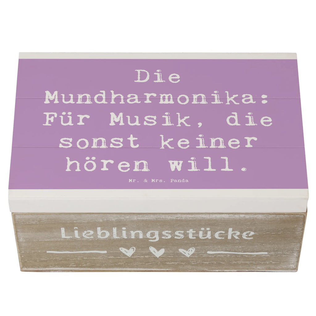 Holzkiste Spruch Musik Mundharmonika Schatulle, Aufbewahrungsbox, Geschenkbox, Erinnerungskiste, Erinnerungsbox, Geschenkdose, Holzkiste, Truhe, XXL, Schatzkiste, Kiste, Dekokiste, Instrumente, Geschenke Musiker, Musikliebhaber
