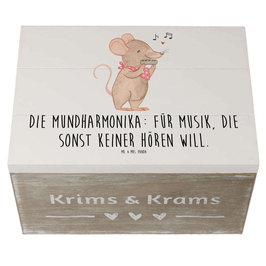 Wooden chest Die Mundharmonika: Für Musik, die sonst keiner hören will. Truhe, Holzkiste, Aufbewahrungsbox, XXL, Geschenkbox, Schatulle, Geschenkdose, Erinnerungskiste, Schatzkiste, Kiste, Dekokiste, Erinnerungsbox, Instrumente, Geschenke Musiker, Musikliebhaber