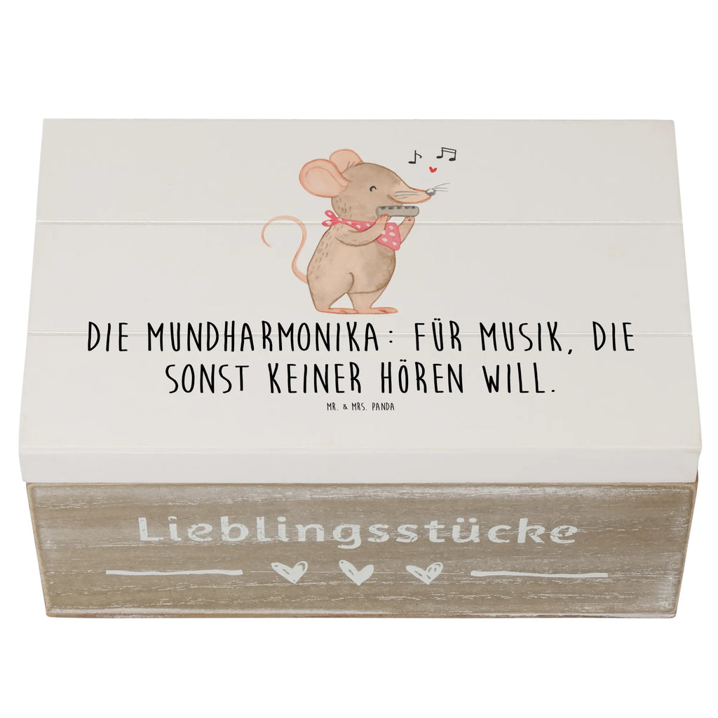 Wooden chest Die Mundharmonika: Für Musik, die sonst keiner hören will. Truhe, Holzkiste, Aufbewahrungsbox, XXL, Geschenkbox, Schatulle, Geschenkdose, Erinnerungskiste, Schatzkiste, Kiste, Dekokiste, Erinnerungsbox, Instrumente, Geschenke Musiker, Musikliebhaber