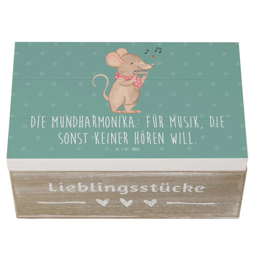 Wooden chest Die Mundharmonika: Für Musik, die sonst keiner hören will. Truhe, Holzkiste, Aufbewahrungsbox, XXL, Geschenkbox, Schatulle, Geschenkdose, Erinnerungskiste, Schatzkiste, Kiste, Dekokiste, Erinnerungsbox, Instrumente, Geschenke Musiker, Musikliebhaber