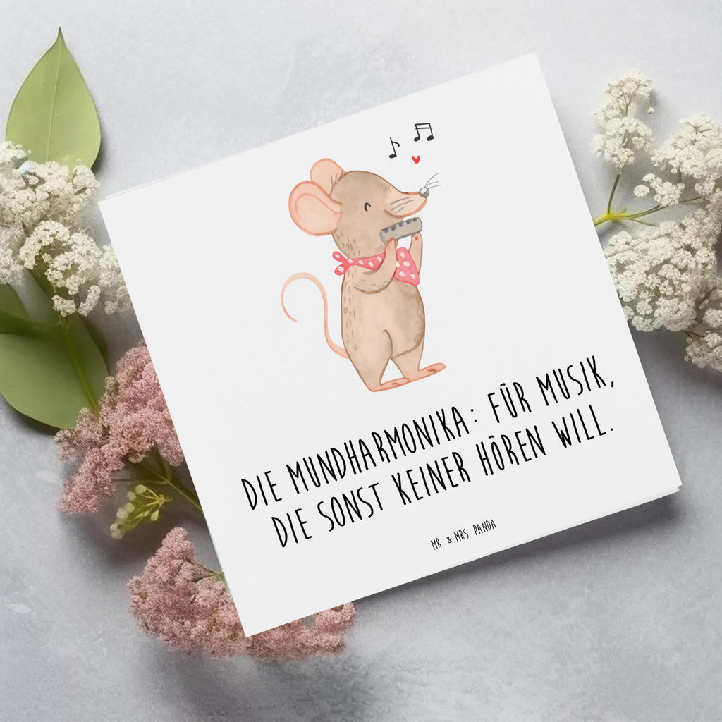 Deluxe Card Die Mundharmonika: Für Musik, die sonst keiner hören will. Hochwertige Grußkarte, Geburtstagskarte, Hochwertige Klappkarte, Klappkarte, Karte, Glückwunschkarte, Grußkarte, Hochzeitskarte, Einladungskarte, Instrumente, Geschenke Musiker, Musikliebhaber