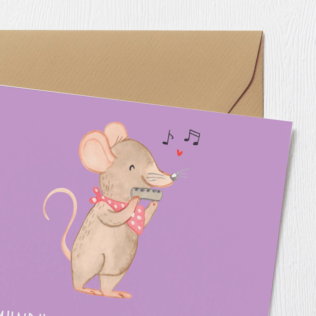 Deluxe Card Die Mundharmonika: Für Musik, die sonst keiner hören will. Hochwertige Grußkarte, Geburtstagskarte, Hochwertige Klappkarte, Klappkarte, Karte, Glückwunschkarte, Grußkarte, Hochzeitskarte, Einladungskarte, Instrumente, Geschenke Musiker, Musikliebhaber