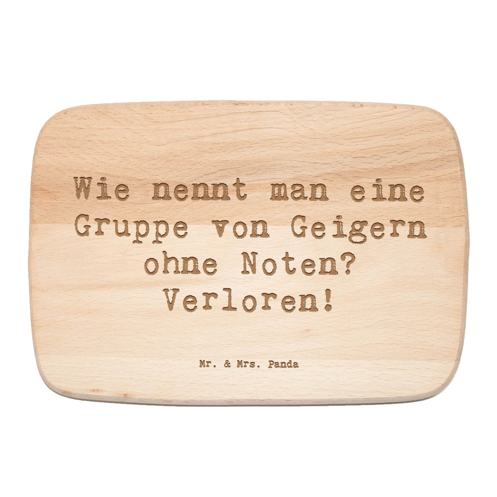 Serving board Saying Wie nennt man eine Gruppe von Geigern ohne Noten? Verloren! breakfast board, cutting board, Board, Instruments, gifts for musicians, music enthusiasts