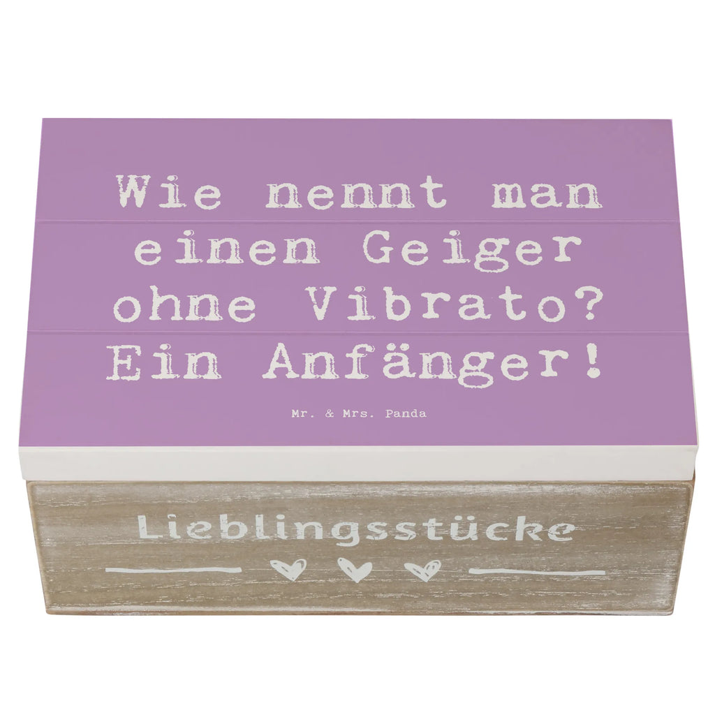 Holzkiste Spruch Violine Anfänger Schatulle, Geschenkdose, XXL, Schatzkiste, Kiste, Dekokiste, Erinnerungsbox, Truhe, Geschenkbox, Aufbewahrungsbox, Erinnerungskiste, Holzkiste, Instrumente, Geschenke Musiker, Musikliebhaber
