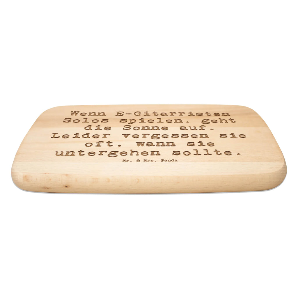 Śniadaniowa deska Przysłowie Wenn E-Gitarristen Solos spielen, geht die Sonne auf. Leider vergessen sie oft, wann sie untergehen sollte. Instrumenty, prezenty dla muzyków, miłośników muzyki