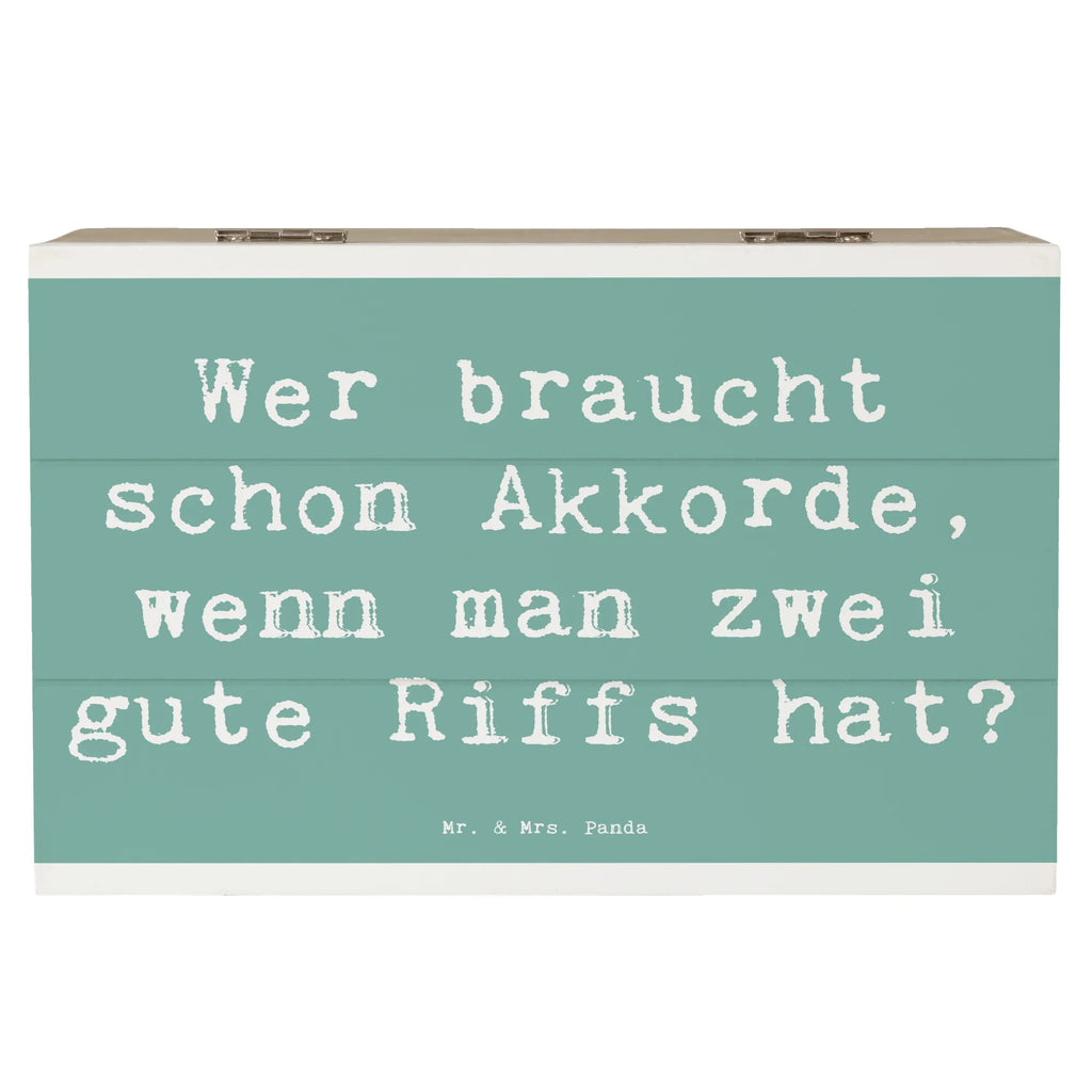 Holzkiste Spruch E-Gitarre Zwei Riffs Geschenkdose, Dekokiste, Geschenkbox, Schatzkiste, Erinnerungskiste, Erinnerungsbox, Aufbewahrungsbox, Holzkiste, XXL, Schatulle, Kiste, Truhe, Instrumente, Geschenke Musiker, Musikliebhaber