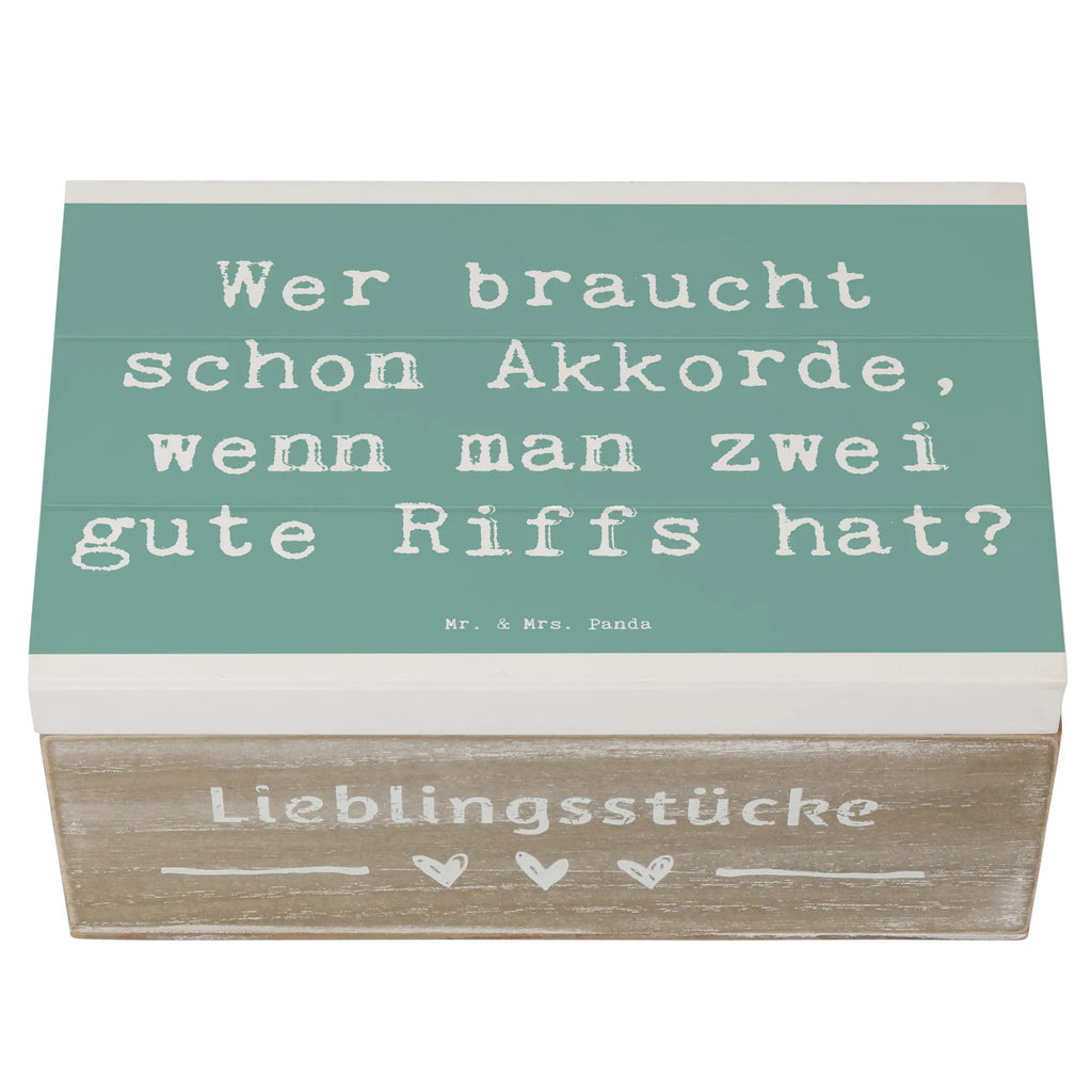 Holzkiste Spruch E-Gitarre Zwei Riffs Geschenkdose, Dekokiste, Geschenkbox, Schatzkiste, Erinnerungskiste, Erinnerungsbox, Aufbewahrungsbox, Holzkiste, XXL, Schatulle, Kiste, Truhe, Instrumente, Geschenke Musiker, Musikliebhaber
