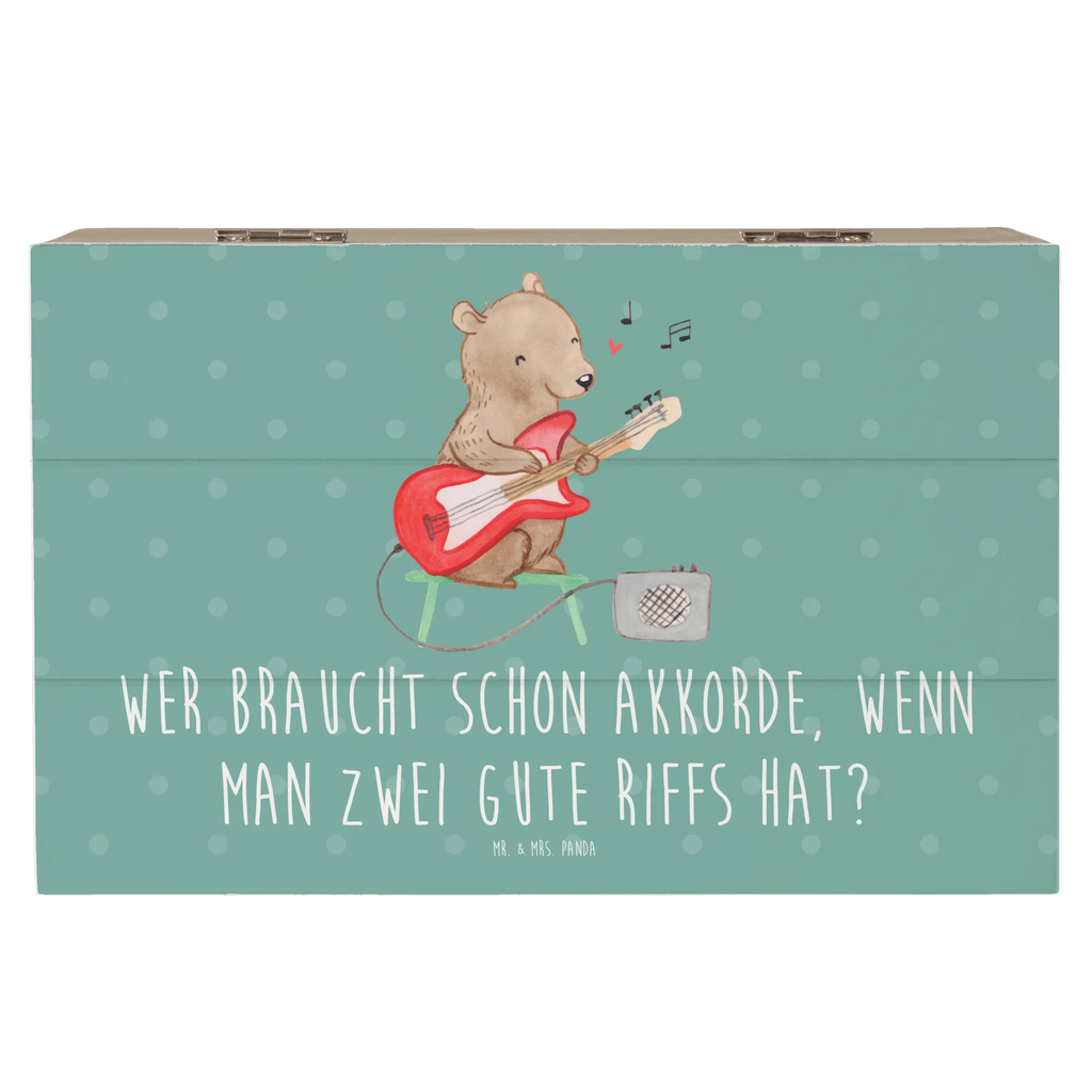 Holzkiste E-Gitarre Zwei Riffs Truhe, Geschenkbox, Kiste, Geschenkdose, Dekokiste, XXL, Schatulle, Schatzkiste, Holzkiste, Erinnerungsbox, Aufbewahrungsbox, Erinnerungskiste, Instrumente, Geschenke Musiker, Musikliebhaber