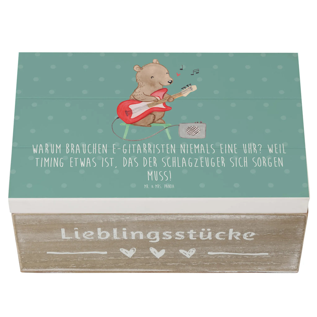 Wooden chest Warum brauchen E-Gitarristen niemals eine Uhr? Weil Timing etwas ist, das der Schlagzeuger sich sorgen muss! Holzkiste, Geschenkbox, Schatulle, Erinnerungsbox, Erinnerungskiste, Dekokiste, Aufbewahrungsbox, XXL, Schatzkiste, Truhe, Geschenkdose, Kiste, Instrumente, Geschenke Musiker, Musikliebhaber