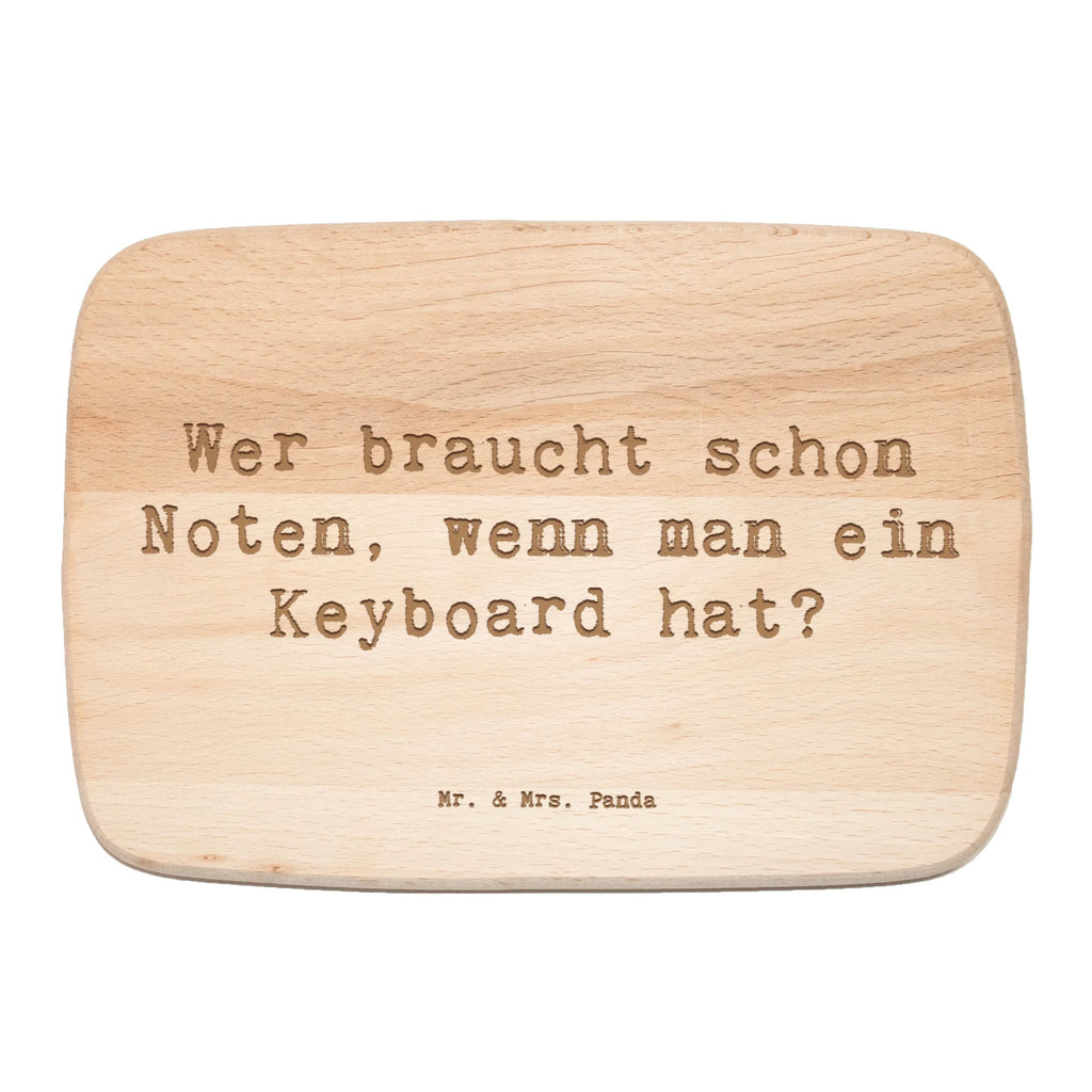 Śniadaniowa deska Przysłowie Wer braucht schon Noten, wenn man ein Keyboard hat? Instrumenty, prezenty dla muzyków, miłośników muzyki
