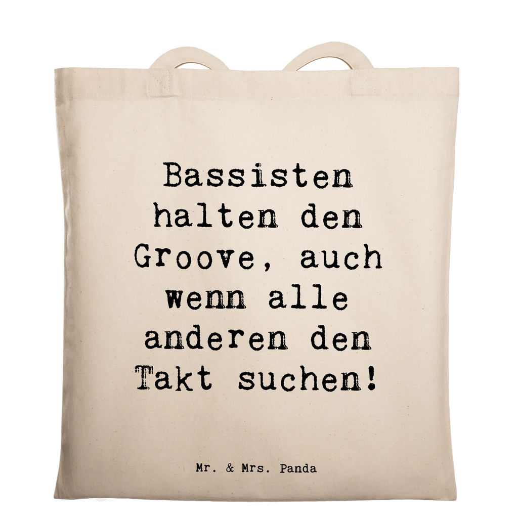 Tote bag Saying Bassisten halten den Groove, auch wenn alle anderen den Takt suchen! Einkaufstasche, Jutetasche, Einkaufstüte, Shopper, Beuteltasche, Stoffbeutel, Strandtasche, Tragetasche, Badetasche, Jutebeutel, Stofftasche, Schultertasche, Laptoptasche, Umhängetasche, Tasche, Beutel, Instrumente, Geschenke Musiker, Musikliebhaber