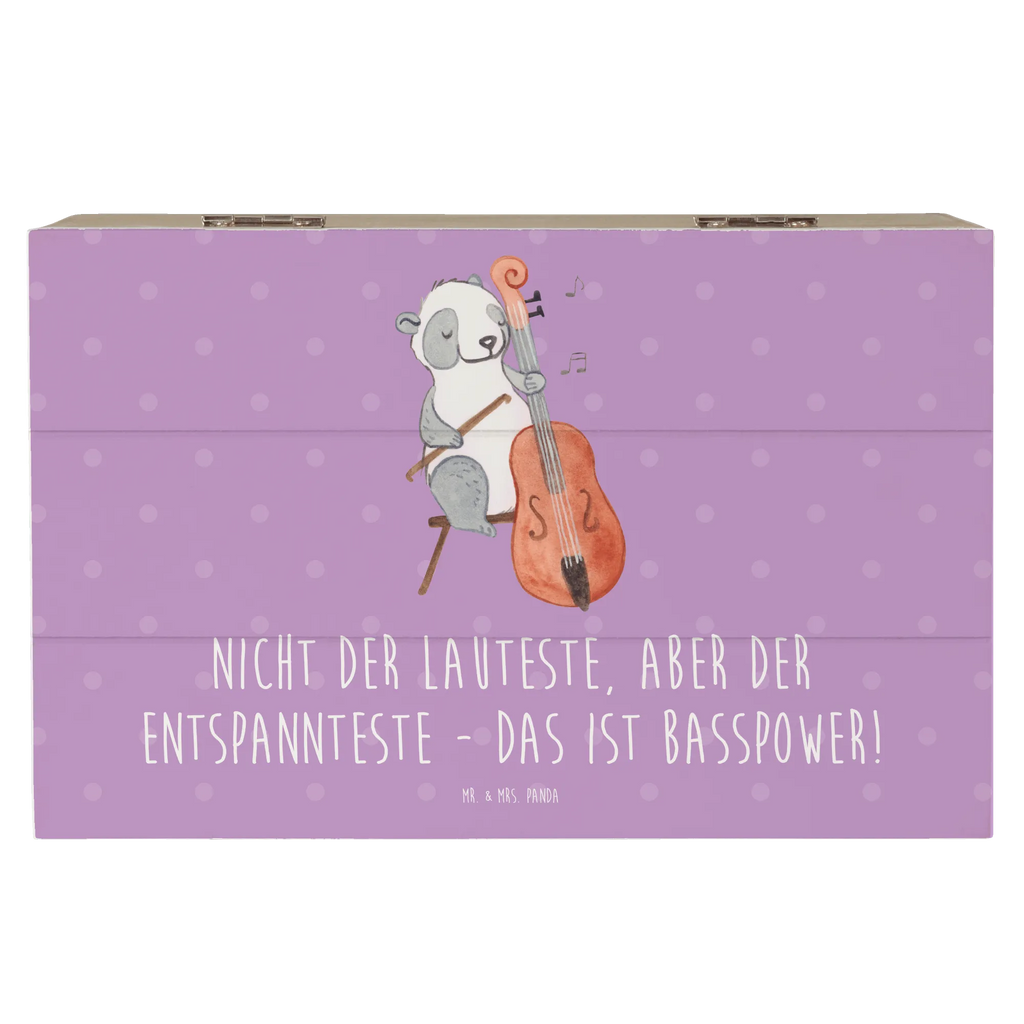 Wooden chest Nicht der Lauteste, aber der Entspannteste - Das ist Basspower! Schatulle, Dekokiste, XXL, Aufbewahrungsbox, Kiste, Erinnerungskiste, Erinnerungsbox, Schatzkiste, Holzkiste, Geschenkdose, Geschenkbox, Truhe, Instrumente, Geschenke Musiker, Musikliebhaber