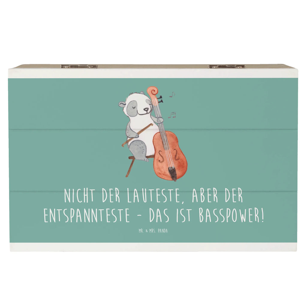 Wooden chest Nicht der Lauteste, aber der Entspannteste - Das ist Basspower! Schatulle, Dekokiste, XXL, Aufbewahrungsbox, Kiste, Erinnerungskiste, Erinnerungsbox, Schatzkiste, Holzkiste, Geschenkdose, Geschenkbox, Truhe, Instrumente, Geschenke Musiker, Musikliebhaber