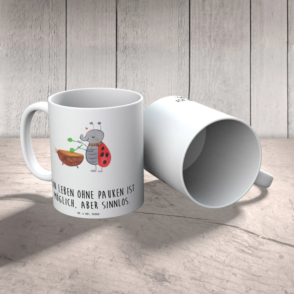 Tasse Pauken Leben Teetasse, Geschenktasse, Tasse, Tasse mit Motiven, Keramiktasse, Bürotasse, Porzellantasse, Kaffeetasse, Tasse mit Zitaten, Instrumente, Geschenke Musiker, Musikliebhaber