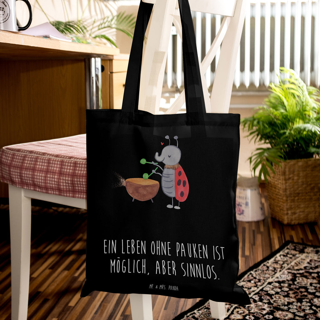 Tote bag Ein Leben ohne Pauken ist möglich, aber sinnlos. Tragetasche, Laptoptasche, Einkaufstüte, Schultertasche, Jutebeutel, Tasche, Strandtasche, Beuteltasche, Stofftasche, Umhängetasche, Beutel, Stoffbeutel, Jutetasche, Shopper, Einkaufstasche, Badetasche, Instrumente, Geschenke Musiker, Musikliebhaber