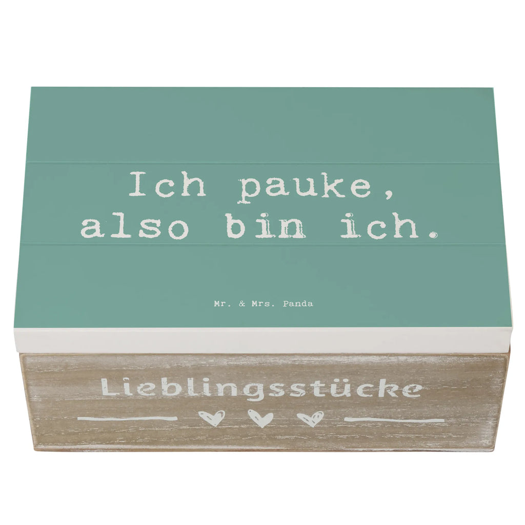 Holzkiste Spruch Pauken Motivation Geschenkdose, Kiste, Truhe, Holzkiste, Aufbewahrungsbox, Dekokiste, Schatulle, Erinnerungskiste, Geschenkbox, Schatzkiste, Erinnerungsbox, XXL, Instrumente, Geschenke Musiker, Musikliebhaber