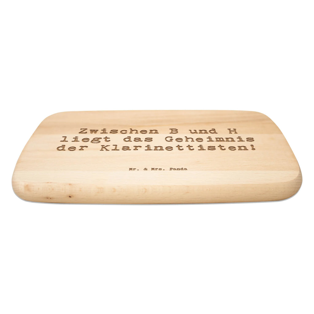 Serving board Saying Zwischen B und H liegt das Geheimnis der Klarinettisten! Board, cutting board, breakfast board, Instruments, gifts for musicians, music enthusiasts