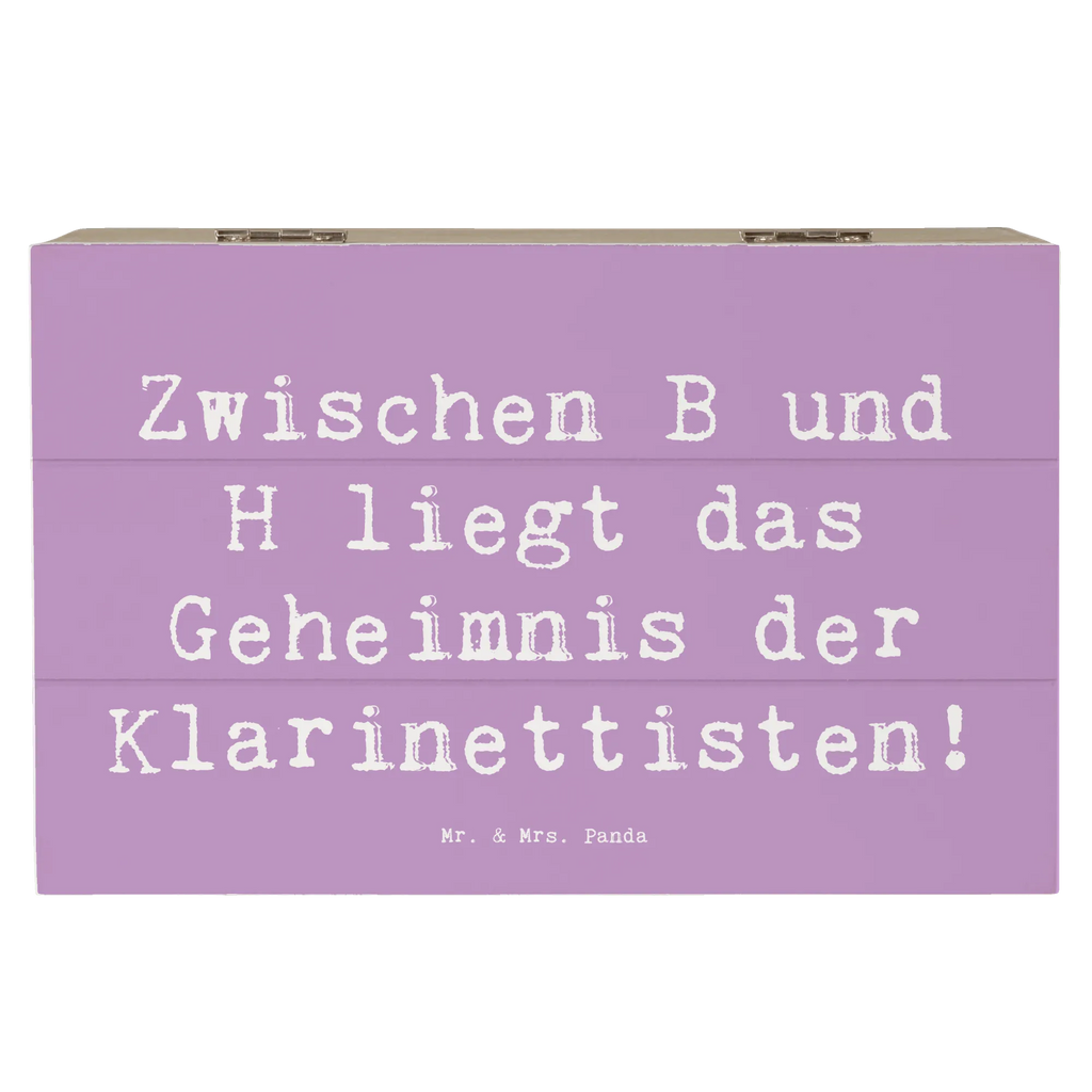 Holzkiste Spruch Klarinette Geheimnis Geschenkbox, Truhe, XXL, Aufbewahrungsbox, Dekokiste, Kiste, Holzkiste, Schatulle, Schatzkiste, Erinnerungskiste, Erinnerungsbox, Geschenkdose, Instrumente, Geschenke Musiker, Musikliebhaber