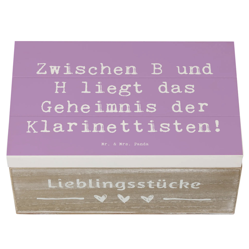 Holzkiste Spruch Klarinette Geheimnis Geschenkbox, Truhe, XXL, Aufbewahrungsbox, Dekokiste, Kiste, Holzkiste, Schatulle, Schatzkiste, Erinnerungskiste, Erinnerungsbox, Geschenkdose, Instrumente, Geschenke Musiker, Musikliebhaber