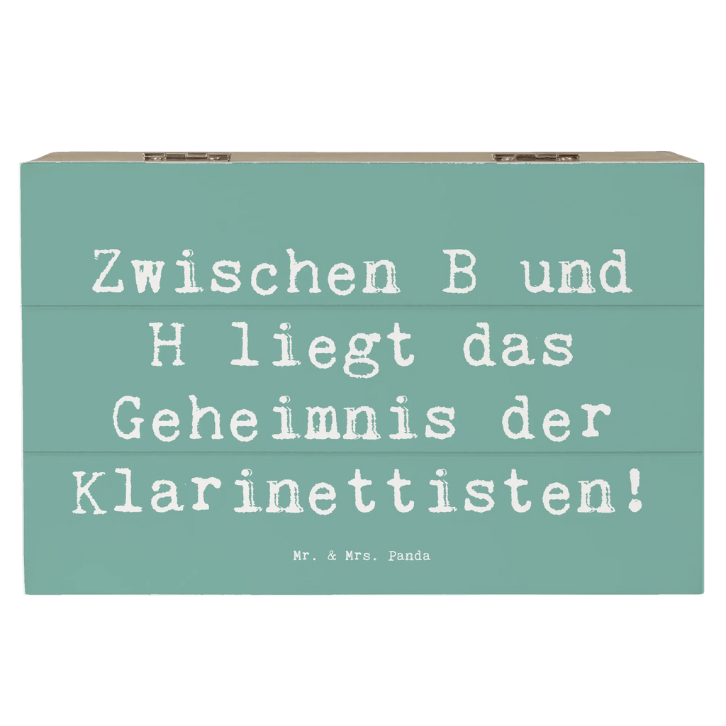 Holzkiste Spruch Klarinette Geheimnis Geschenkbox, Truhe, XXL, Aufbewahrungsbox, Dekokiste, Kiste, Holzkiste, Schatulle, Schatzkiste, Erinnerungskiste, Erinnerungsbox, Geschenkdose, Instrumente, Geschenke Musiker, Musikliebhaber