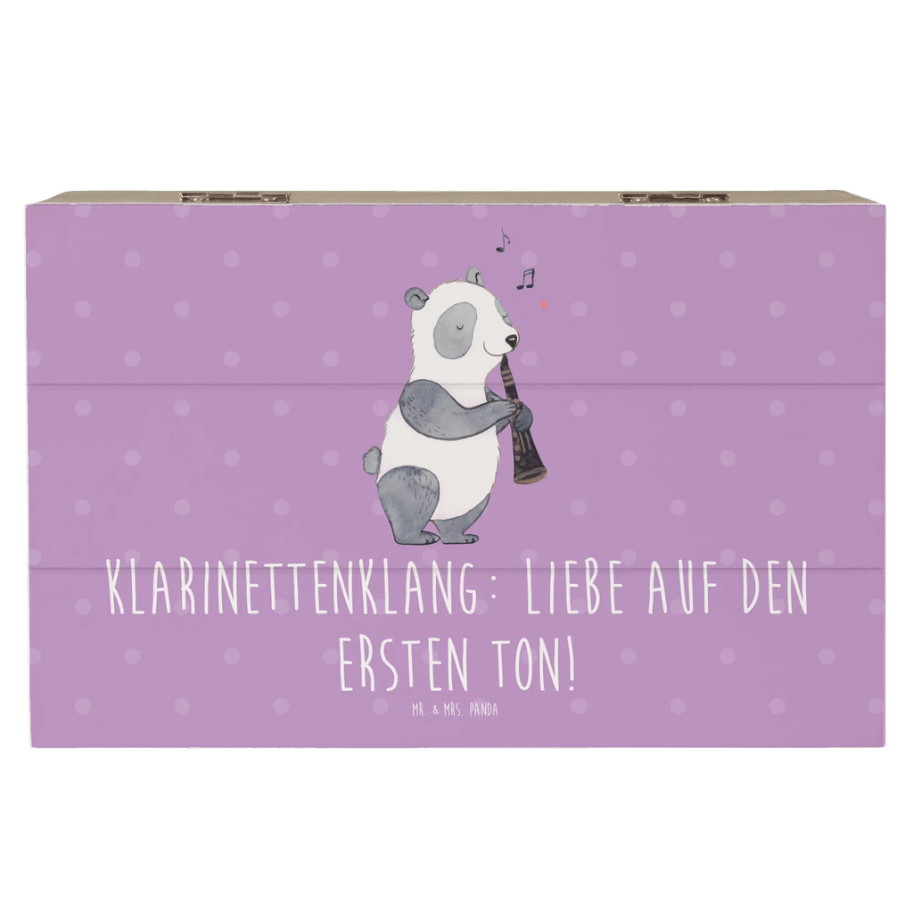 Wooden chest Klarinettenklang: Liebe auf den ersten Ton! Schatzkiste, Erinnerungsbox, Geschenkbox, Truhe, Holzkiste, Kiste, Erinnerungskiste, Aufbewahrungsbox, XXL, Schatulle, Geschenkdose, Dekokiste, Instrumente, Geschenke Musiker, Musikliebhaber