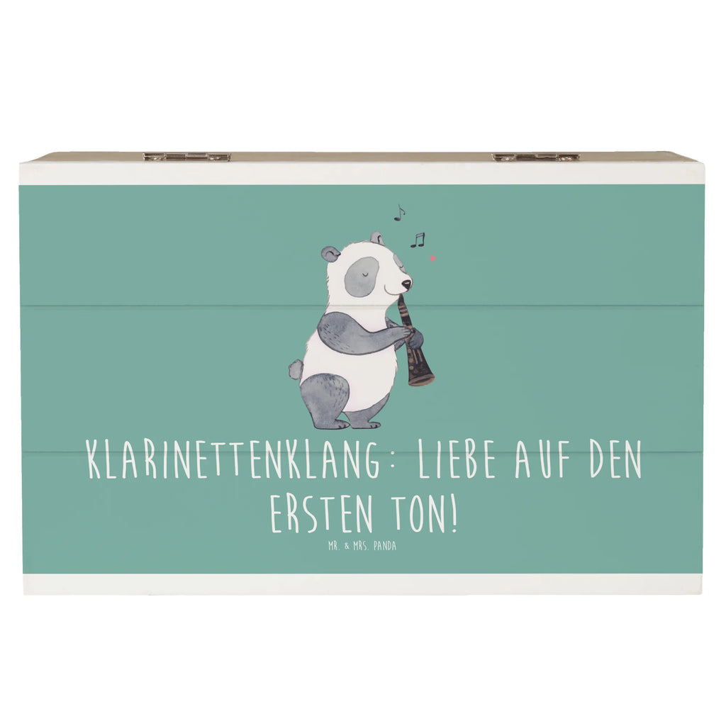 Wooden chest Klarinettenklang: Liebe auf den ersten Ton! Schatzkiste, Erinnerungsbox, Geschenkbox, Truhe, Holzkiste, Kiste, Erinnerungskiste, Aufbewahrungsbox, XXL, Schatulle, Geschenkdose, Dekokiste, Instrumente, Geschenke Musiker, Musikliebhaber