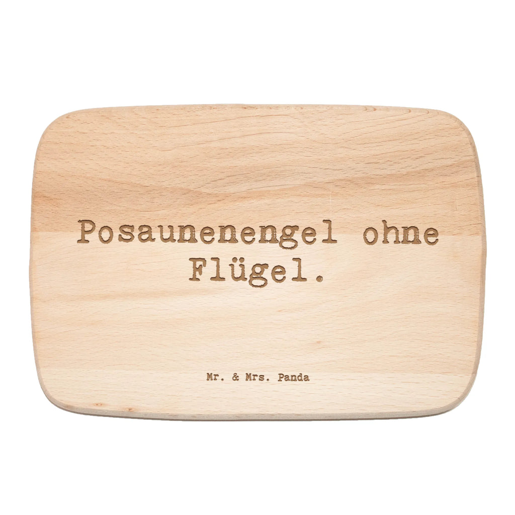 Śniadaniowa deska Przysłowie Posaunenengel ohne Flügel. Instrumenty, prezenty dla muzyków, miłośników muzyki